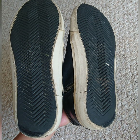 Golden Goose Slide Mid-Top Leather Stud Sneakers in Black size 38 - Picture 15 of 16